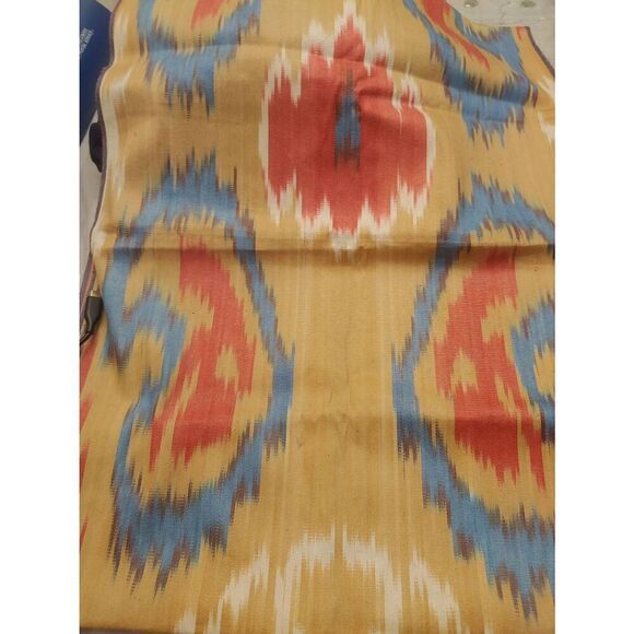 Beige/Blue/Red Multicolored Table Runner - Picture 3 of 5